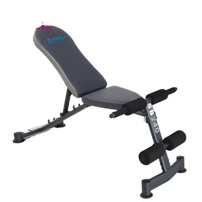 Регулируемое фитнес-оборудование для тренажеров Ab Sit Up Bench для эффективных упражнений Серый/Черный
