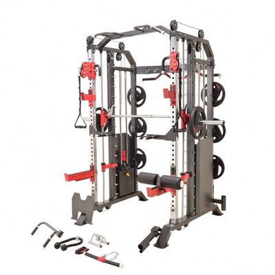 Коммерческий тренажерный зал многофункциональное оборудование Smith Machine Power Rack функциональный тренер 1700X2120X2300мм