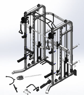2-слойное толстое покрытие серое/черное Smith Machine Multi Home Gym для вашей домашней тренировки