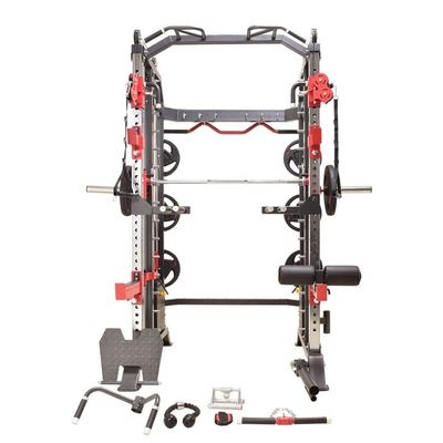 Тёмно-серое фитнес-оборудование Power Rack Multi Smith Machine для функционального тренера