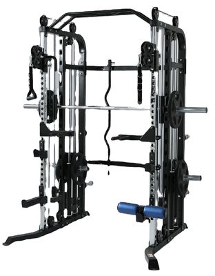 Красный многофункциональный тренер Smith Machine для мужчин Домашнее и спортивное оборудование для тренировок