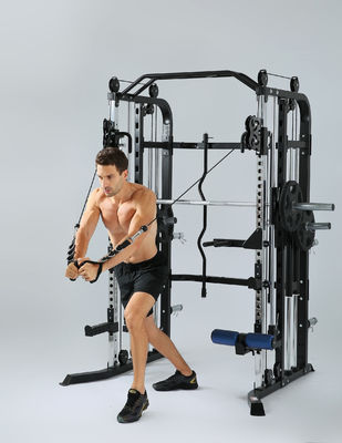 Красный многофункциональный тренер Smith Machine для мужчин Домашнее и спортивное оборудование для тренировок