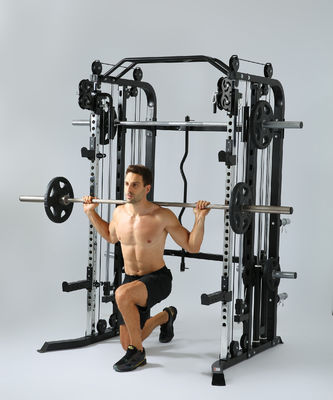 Красный многофункциональный тренер Smith Machine для мужчин Домашнее и спортивное оборудование для тренировок