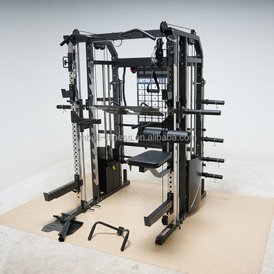 90lbs вес стек комбо Предлагается Smith Machine 80 спортзал клетка 19 силовой стойки