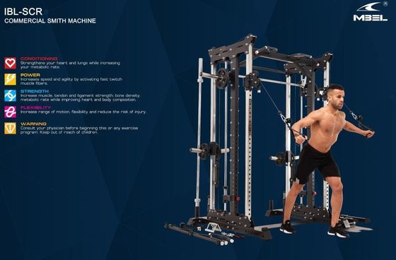 Унисексная силовая машина тяжелая коммерческая Smith Machine для клуба 1408*2121*2290