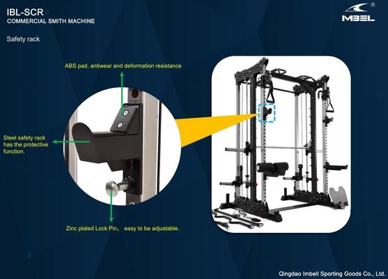 Унисексная силовая машина тяжелая коммерческая Smith Machine для клуба 1408*2121*2290