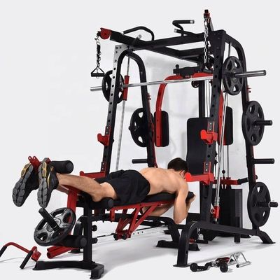 1391*1996*2180 Коммерческая приседательная стойка Smith Machine для многофункциональной силовой подготовки
