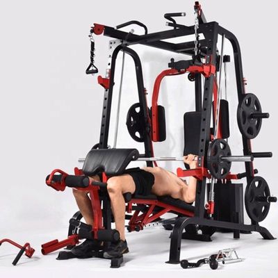1391*1996*2180 Коммерческая приседательная стойка Smith Machine для многофункциональной силовой подготовки