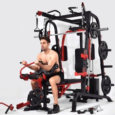 1391*1996*2180 Коммерческая приседательная стойка Smith Machine для многофункциональной силовой подготовки
