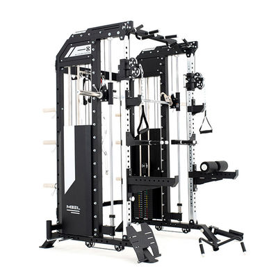 Полный Smith Machine Powertec Gym Все в одном Устройство для упражнений с весовой установкой Черная многофункциональная станция
