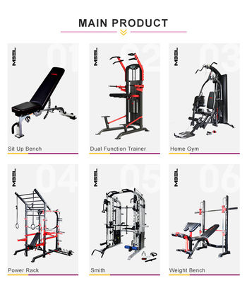 Функция бодибилдинга Приседание стойки для дома Фитнес Smith Machine Стальные материалы