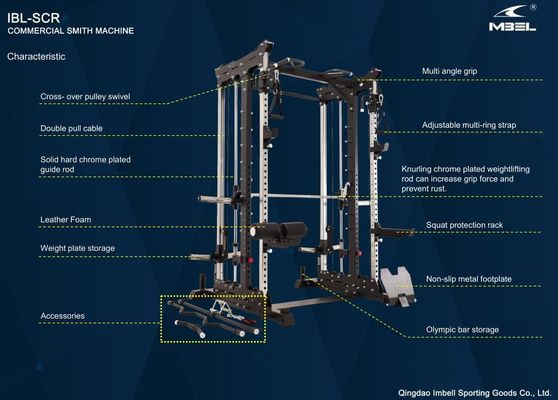 Мультифункциональная машина Смит с силовой клеткой для любителей фитнеса в домашних условиях